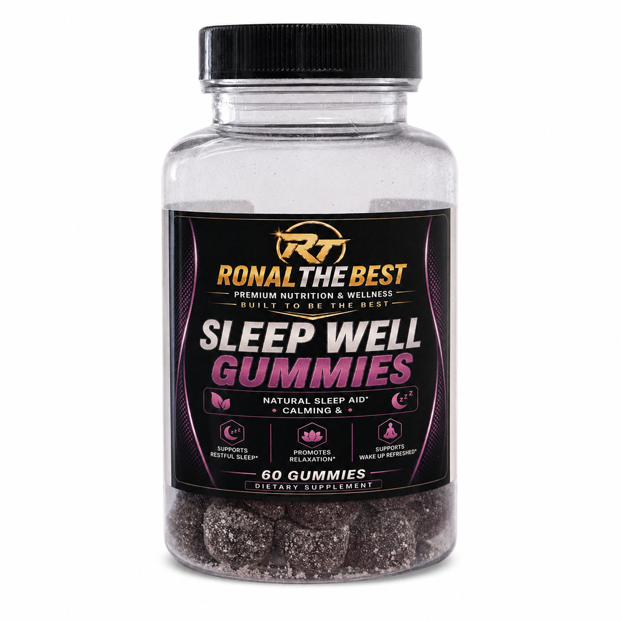 Sleep Well Gummies – Natural Sleep Aid – 60 Gummies