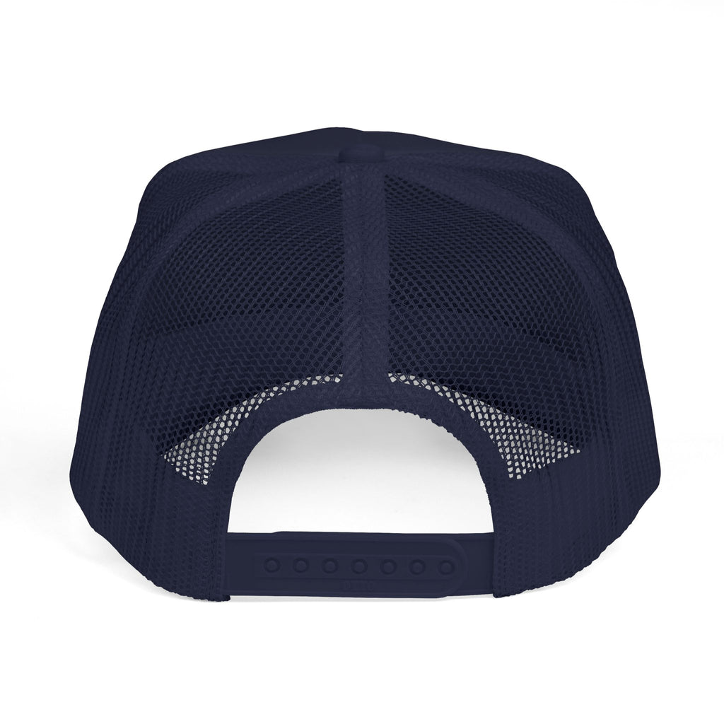 Gold RT Logo Trucker Hat | Metallic Monogram Foam Trucker Hat