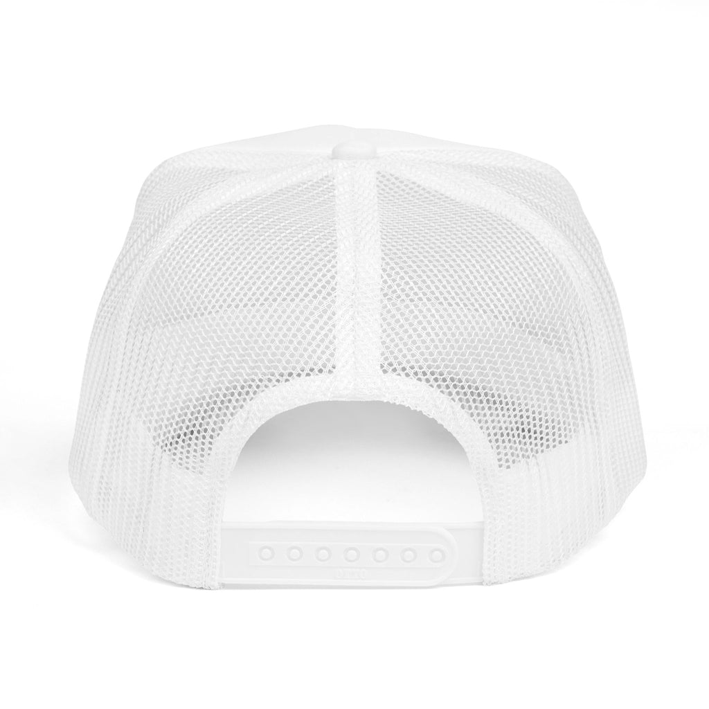 Gold RT Logo Trucker Hat | Metallic Monogram Foam Trucker Hat