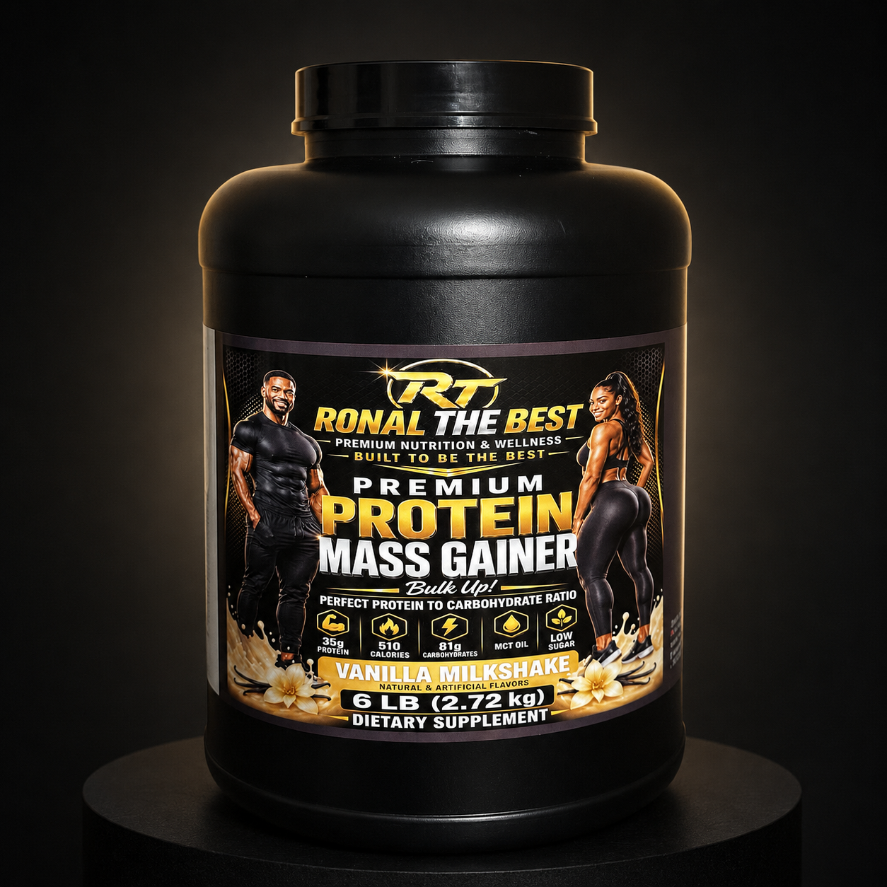Premium Protein Mass Gainer – Vanilla Milkshake – 6 LB