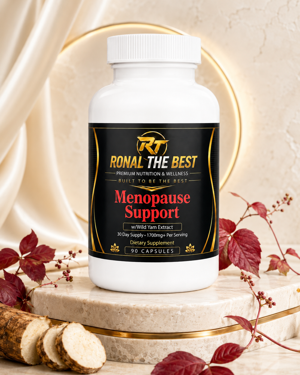 Menopause Support with Wild Yam Extract – 90 Capsules