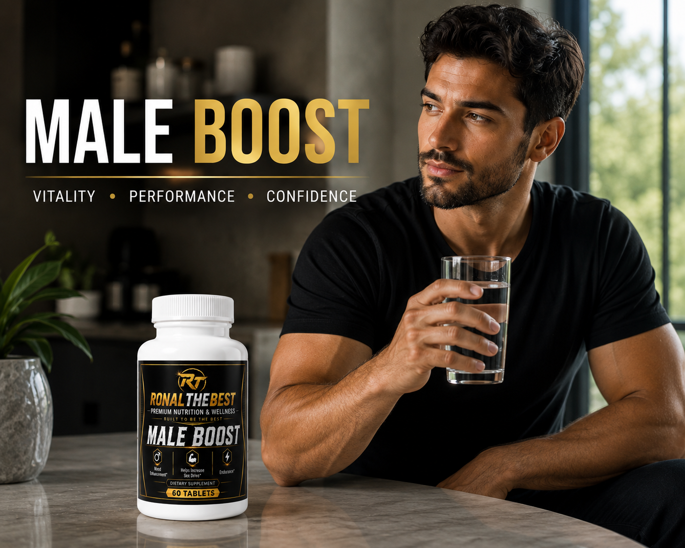 Male Boost – Male Enhancements-Men’s Vitality & Performance Support – 60 Tablets