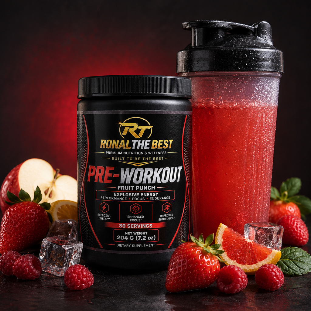 Pre-Workout Fruit Punch – Explosive Energy – 30 Servings
