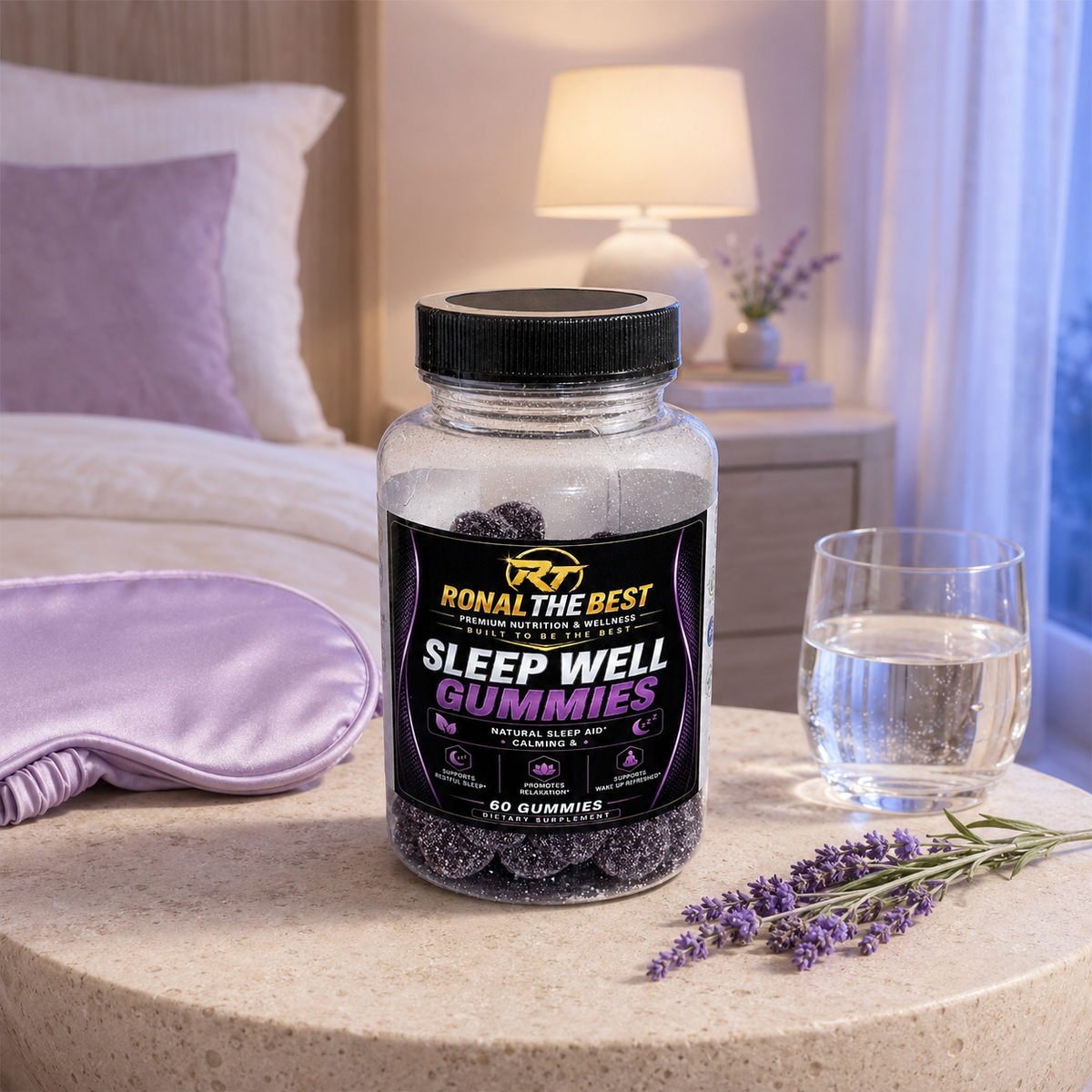 Sleep Well Gummies – Natural Sleep Aid – 60 Gummies