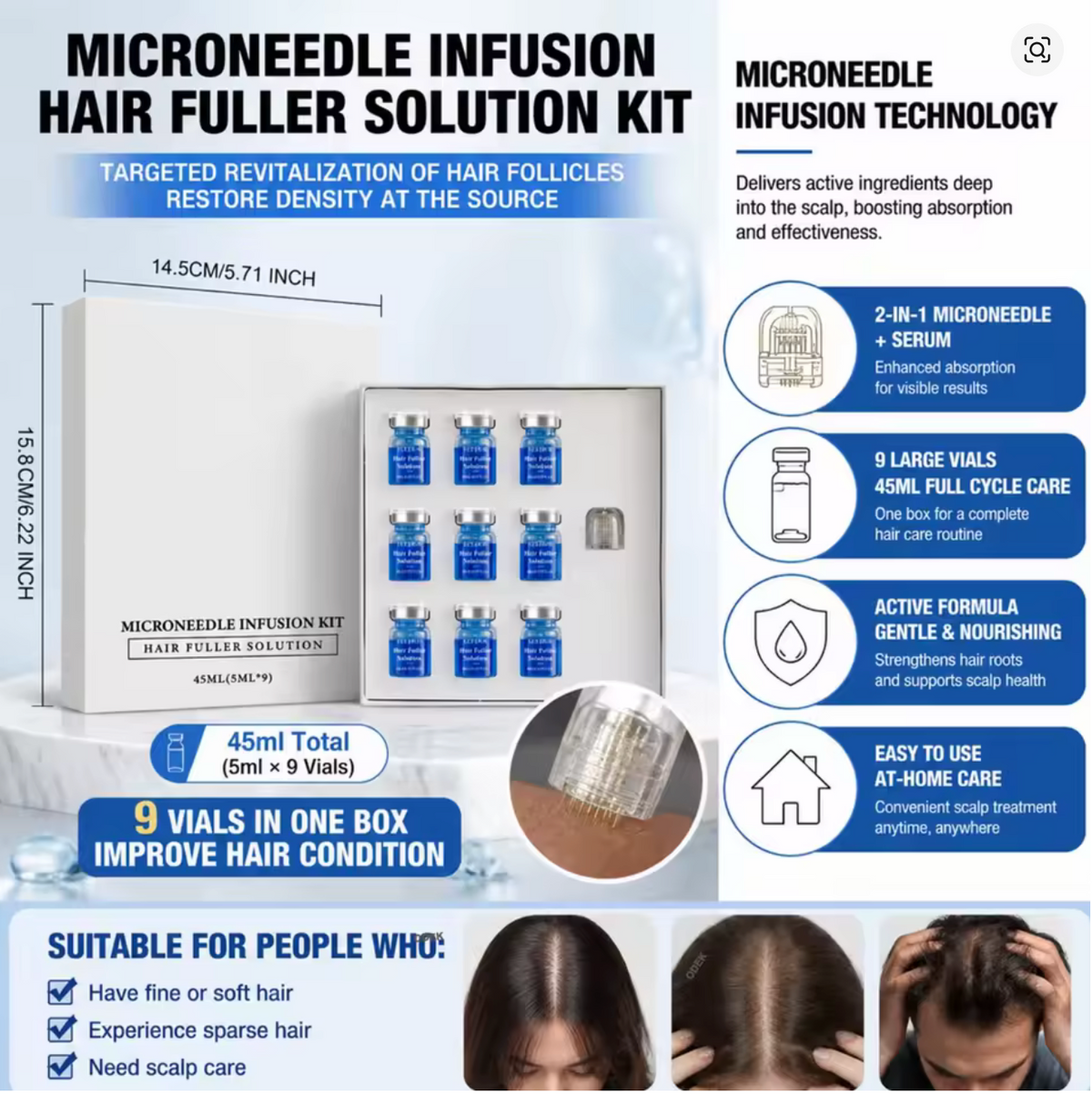 Microneedling Hair &  Scalp Serum Care Kit